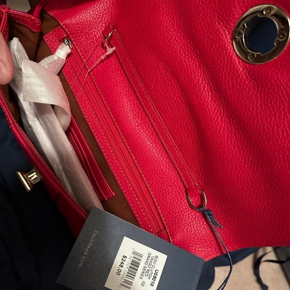 Cole Haan Red Clutch. BNWT - Picture 2 of 3